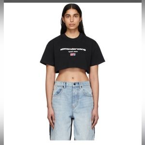 Alexander Wang crop t shirt